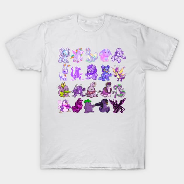 Purple Neopets T-Shirt by Curious Sausage